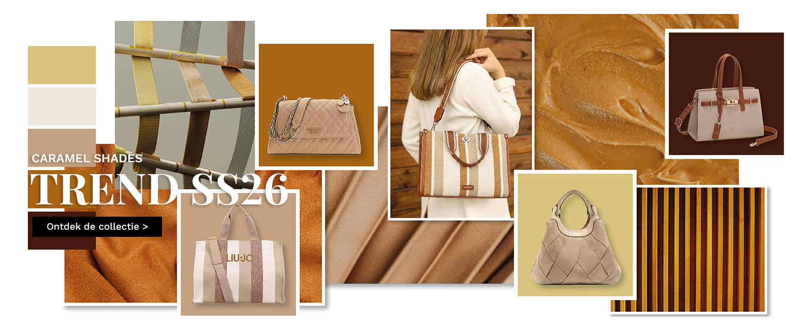 Trend Caramel damestassen Van Os tassen en koffers