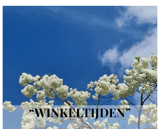 OPENINGSTIJDEN | HEMELVAART 14 MEI