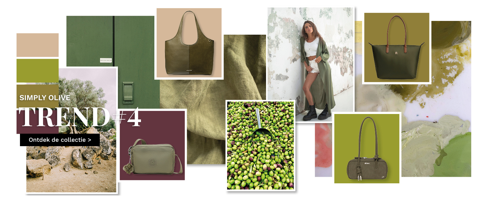 FW26 Trend 4 Simply Olive Van Os tassen en koffers