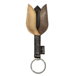 By lin tulip key ring beige