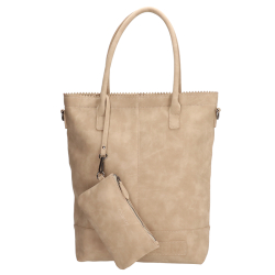 Zebra Trends natural bag kartel rits beige