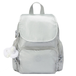 Kipling city zip mini zilver