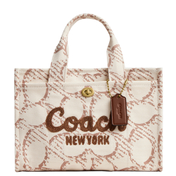 Coach signature canvas cargo tote print