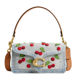 Coach tabby cherry 26 denim print