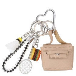 Flora & Co cute keychain beige