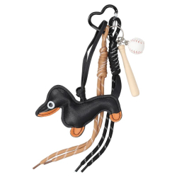 Flora & Co cute keychain zwart