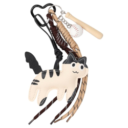 Flora & Co cute keychain beige