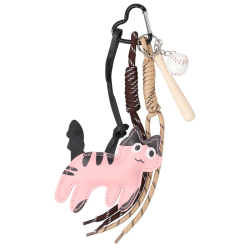 Flora & Co cute keychain roze
