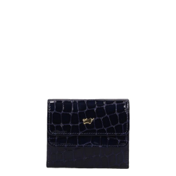 Braun Buffel Portemonnee / Portefeuille Dames met drukknoop Verona blauw