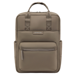 Kapten & Son Laptoprugzak / Rugtas / Schooltas 14 Inch Vegan Bergen Cloud bruin