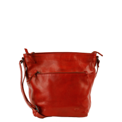 Bear Design Crossbodytas / Schoudertas  Dames Leer Nancy rood