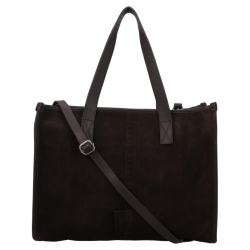 Shabbies Amsterdam Schoudertas / Shopper Suède Verena bruin