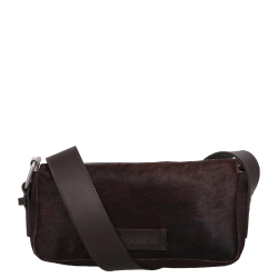 Shabbies Amsterdam Crossbodytas / Schoudertas Dames Suede Venice bruin
