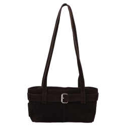 Shabbies Amsterdam Schoudertas Dames Suede Olla bruin