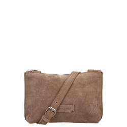 Shabbies Amsterdam Crossbodytas / Schoudertas Dames Suede Festival Big taupe