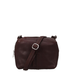 Shabbies Amsterdam Crosbodytas / Schoudertas Dames Suede Saar Stiched bruin