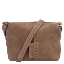 Shabbies Amsterdam Crosbodytas / Schoudertas Dames Suede Saar Stiched taupe