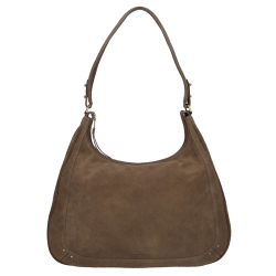 Burkely Schoudertas/Hobo/Handtas Dames Leer Sierra taupe