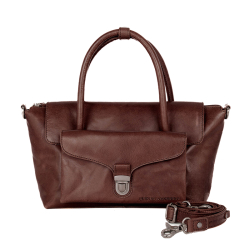 Spikes & Sparrow Schoudertas / Crossbodytas Leer Dames Hailey cognac