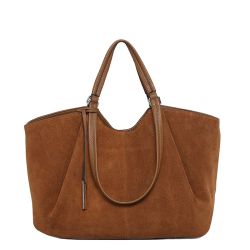 Smaak Amsterdam Schoudertas / Handtas Dames Suede Liv-Suede bruin