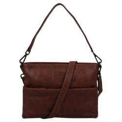 Van Os Crossbodytas / Schoudertas Dames Leer Tampa bruin
