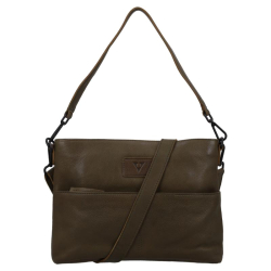 Van Os Crossbodytas / Schoudertas Dames Leer Tampa groen