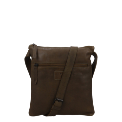 Van Os Crossbodytas / Schoudertas Dames Leer Tampa groen