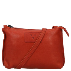 Van Os Crossbodytas / Schoudertas Dames Leer Tampa oranje