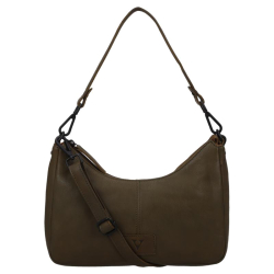 Van Os Crossbodytas / Schoudertas Dames Leer Tampa groen