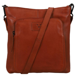 Van Os Crossbodytas / Schoudertas Dames Leer Tampa cognac