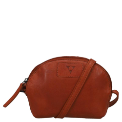 Van Os Crossbodytas/Schoudertas Dames Leer Tampa cognac