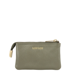 Loulou Essentiels Portemonnee / Portefeuille Dames Leer Petite Camile groen