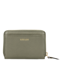 Loulou Essentiels Portemonnee / Portefeuille Dames Leer Petite Emilie groen