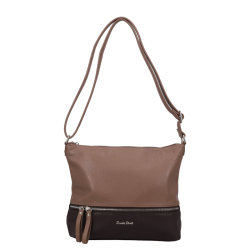 Daniele Donati Crossbodytas / Schoudertas  Dames Valeria taupe