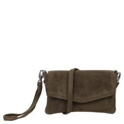 DSTRCT Crossbodytas / Schoudertas / Clutch Dames Suède Portland Road groen