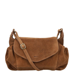 DSTRCT Schoudertas / Crossbodytas Dames Suède Portland Road cognac