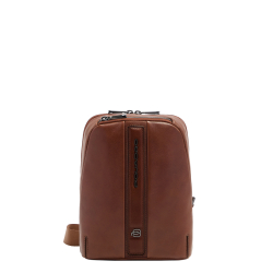 Piquadro Crossbodytas / Schoudertas Leer W143 cognac