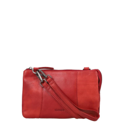 DSTRCT Crossbodytas / Schoudertas Leer Astana Road rood