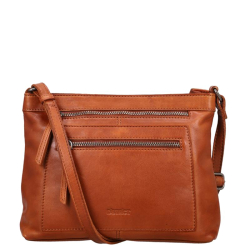 DSTRCT Schoudertas / Crossbodytas Leer Astana Road cognac