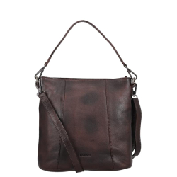 DSTRCT Schoudertas / Crossbodytas Leer Astana Road bruin