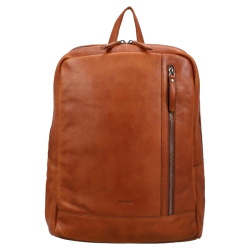 DSTRCT Laptoprugtas / Rugzak 15.6 Inch Leer Astana Road cognac