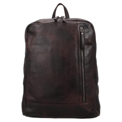 DSTRCT Laptoprugtas / Rugzak Leer Astana Road bruin