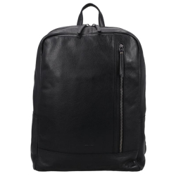DSTRCT Laptoprugtas / Rugzak Leer Astana Road zwart