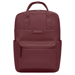 Kapten & Son Laptoprugzak / Rugtas / Schooltas 15 Inch Vegan Bergen Pro rood