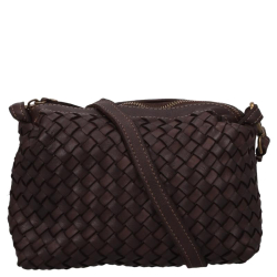 Hernan Crossbodytas / Schoudertas Dames Leer Braided zwart