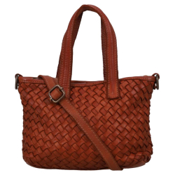 Hernan Handtas / Crossbodytas Dames Leer Braided bruin