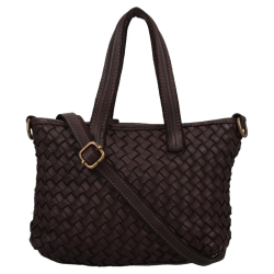 Hernan Handtas / Crossbodytas Dames Leer Braided bruin