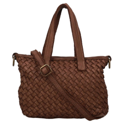 Hernan Handtas / Crossbodytas Dames Leer Braided taupe