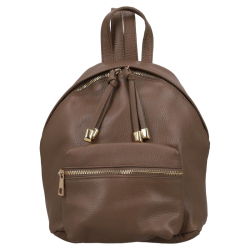 Hernan Rugtas / Rugzak Dames Leer Grain taupe