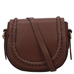 Hernan Crossbodytas / Schoudertas Dames Leer Grain bruin